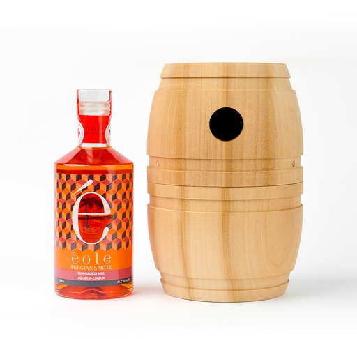 [EBS 50cl + nichoir] Nichoir en bois avec sa bouteille d'Eole Belgian Spritz 50cl